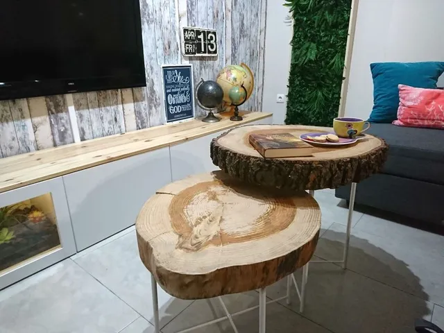 Ideas para construir muebles con troncos de madera