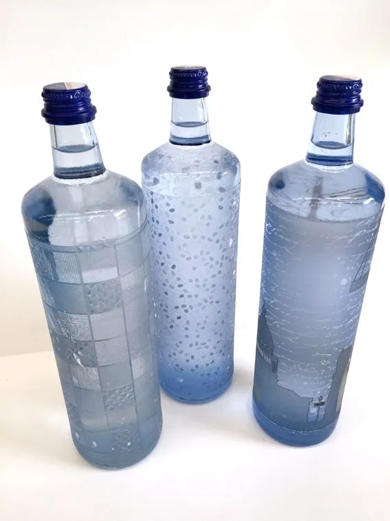 Botellas de agua decoradas