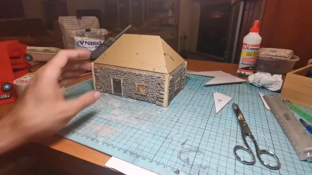 Casa fraguada y tejado a 4 aguas