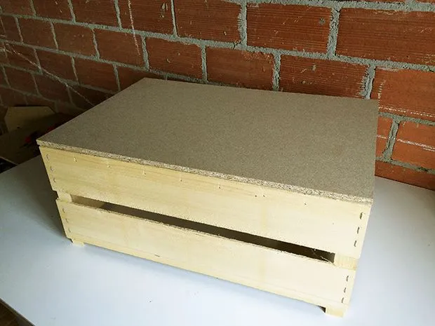 Baul cajas madera recicladas