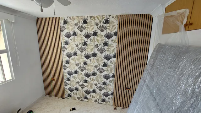 Instalación de papel decorativo y palilleria