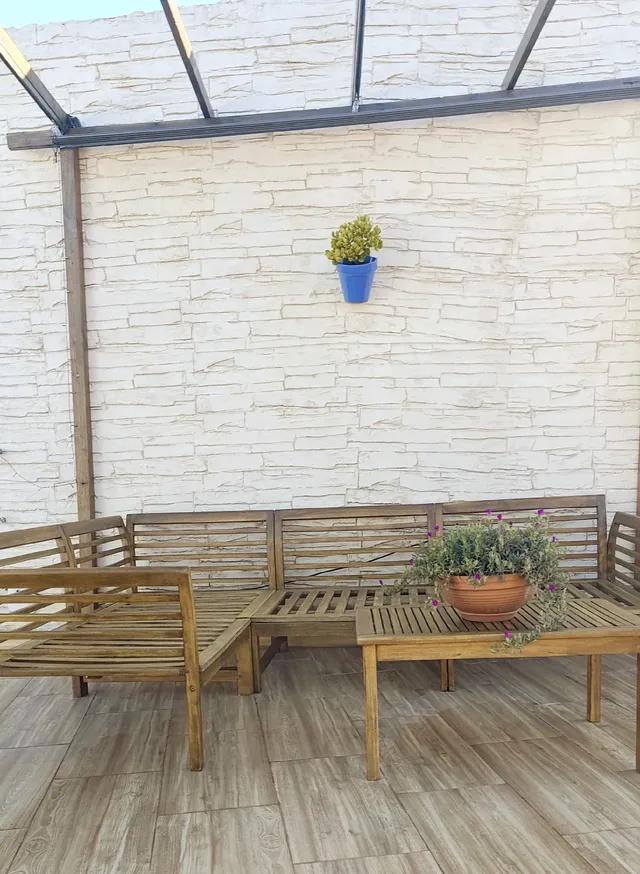 Restaurar sofá exterior de teca