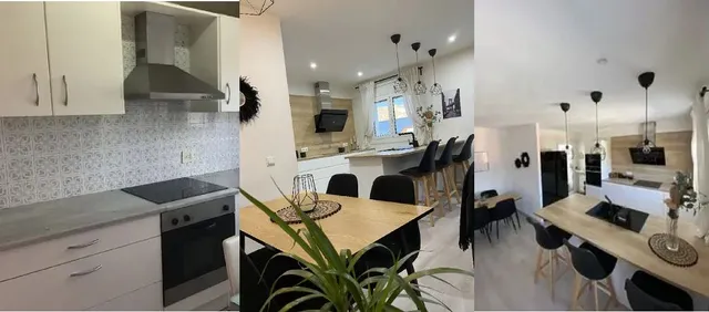 Cocina abierta al salón ( tirando tabique)