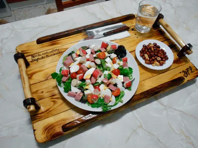 👨🍳🍽️Bandeja de cocina con madera de palé