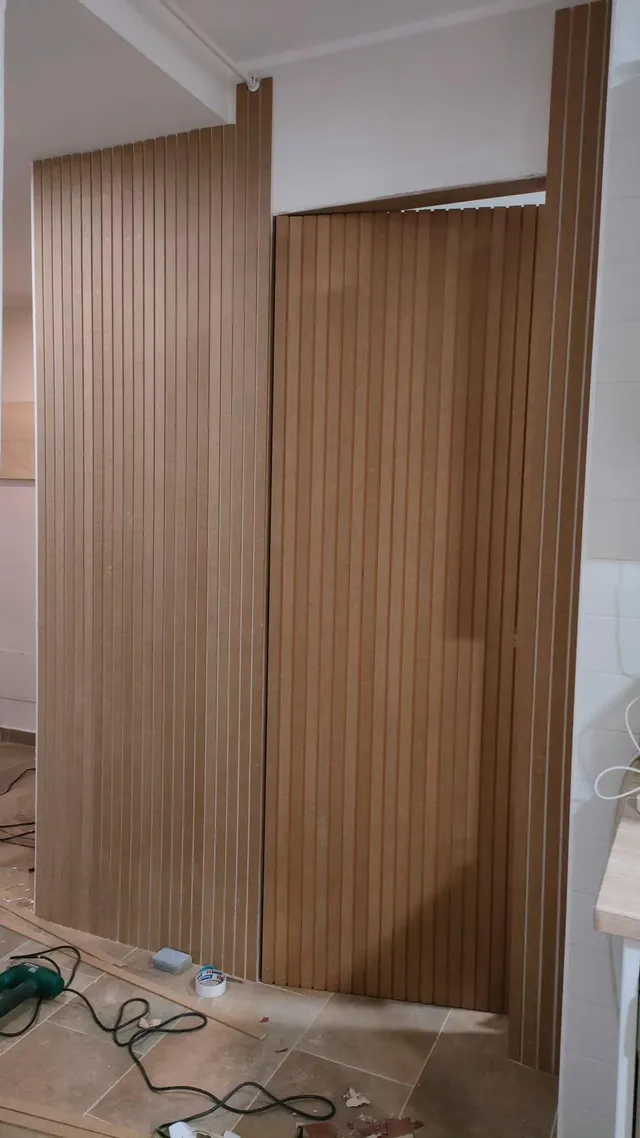 Pared palillería (sin paneles, con listones)