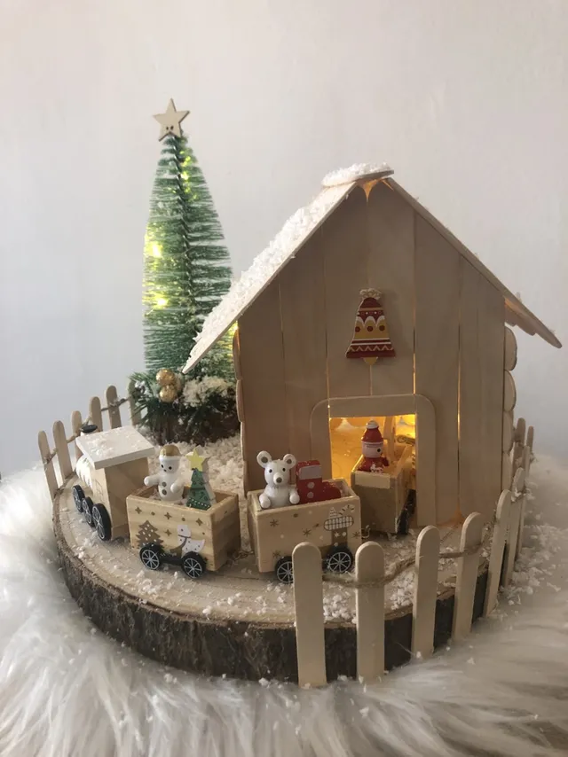 Casita navideña DIY