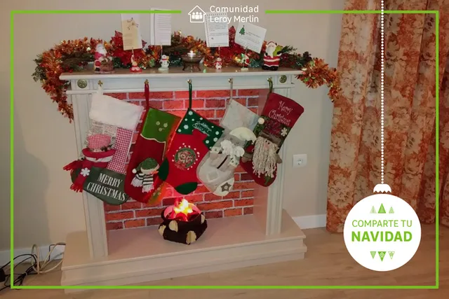 CHIMENEA DECORATIVA DE MADERA