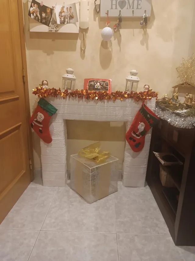 DIY: chimenea y caja de regalos