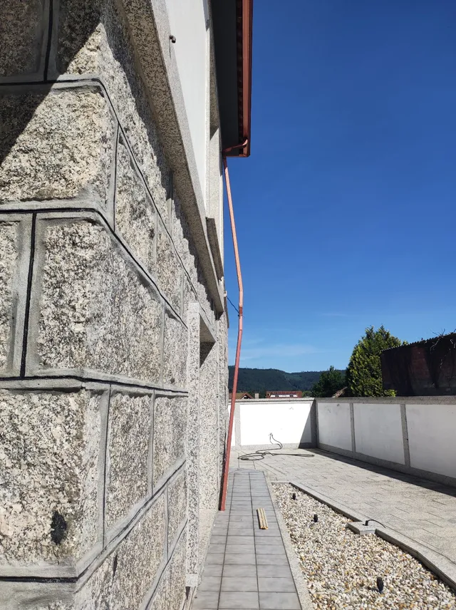 Sustitución de bajantes de aluminio