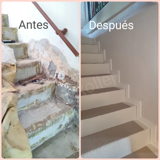 Renovación de escaleras irregulares😅