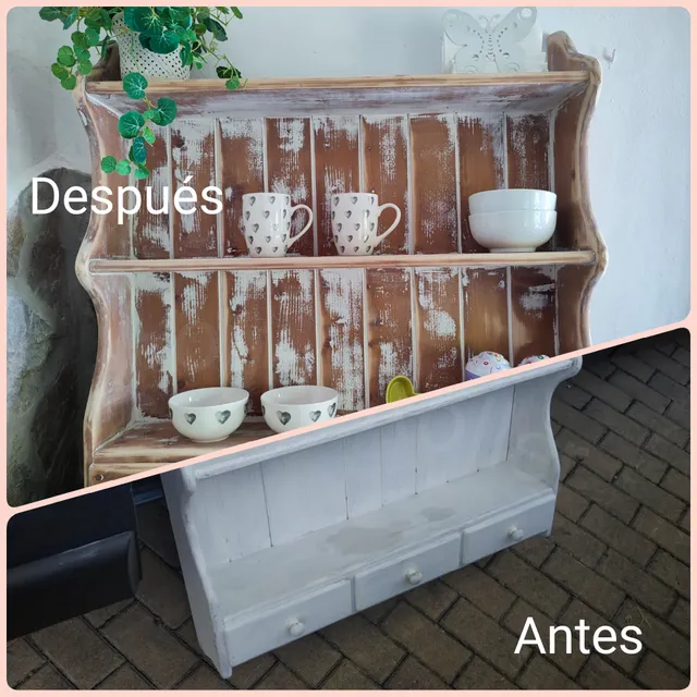 Actualizar estantería a un estilo Shabby Chic🩷🌷