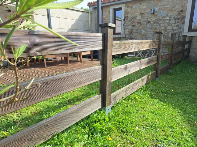 Proyecto de valla de madera