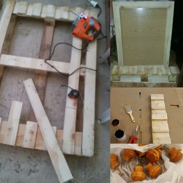 DIY de un mueble para el recibidor con pallet