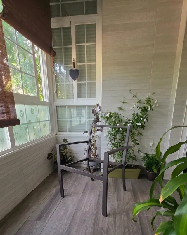 Restauración de una silla de jardín con cuerda