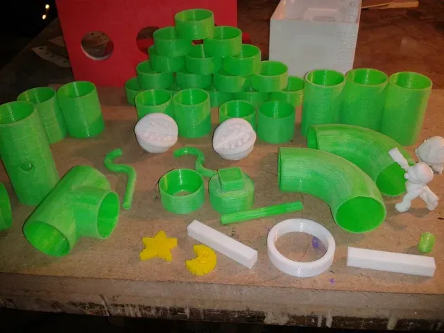 Lámpara de Mario Bros hecha con impresora 3D