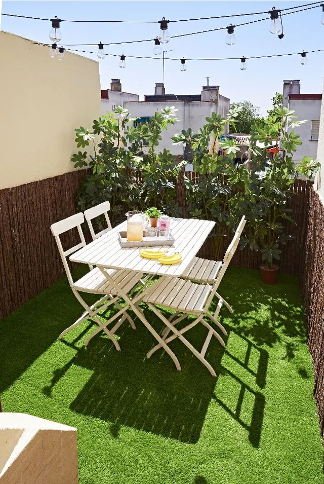 Una terraza oasis por muy poco