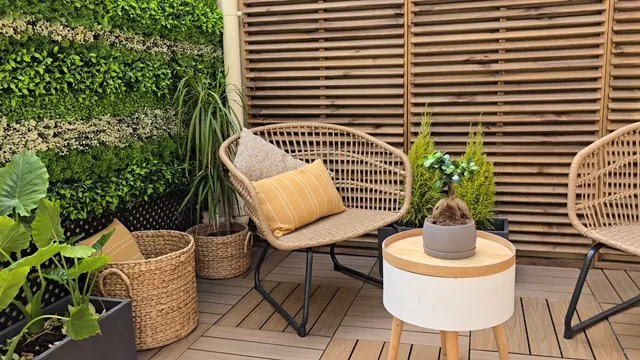 Cambio de un patio sin obras