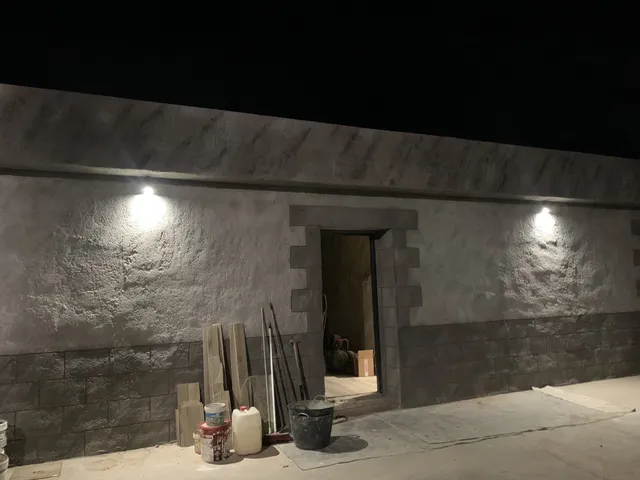 Taladro de oro - instalación de luz exterior