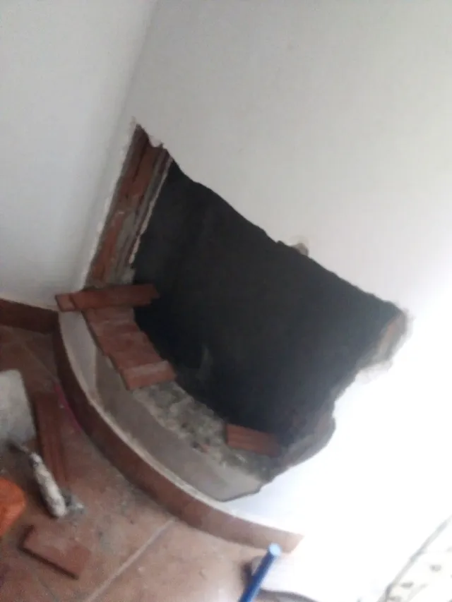 Instalación de chimenea de aire