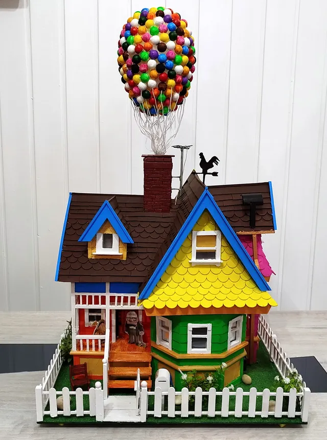 Maqueta de casa de la película UP