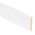 Tapeta de mdf lacada blanca 70x10 mm x 2,70 m (ancho x grueso x largo)