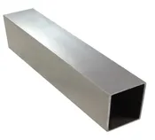 Perfil forma cuadrada de aluminio gris, alt.5 x an.5 x l.200 cm