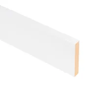 Tapeta de mdf lacada blanca 70x10 mm x 2,70 m (ancho x grueso x largo)