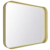 Espejo de baño kende amarillo / dorado 80 x 60 cm