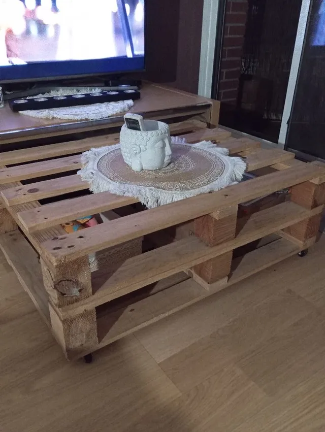DIY de una mesa de centro con palets