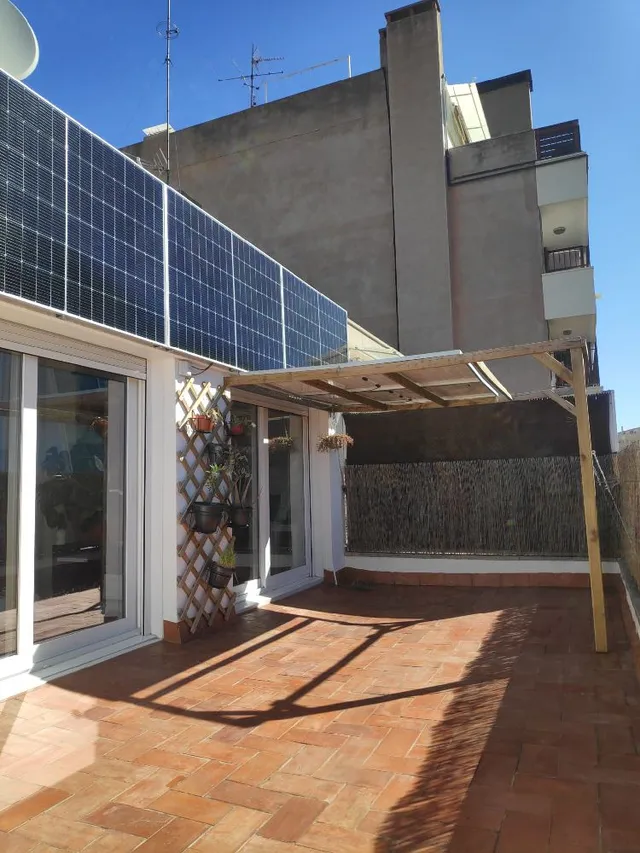 Instalación solar para ático