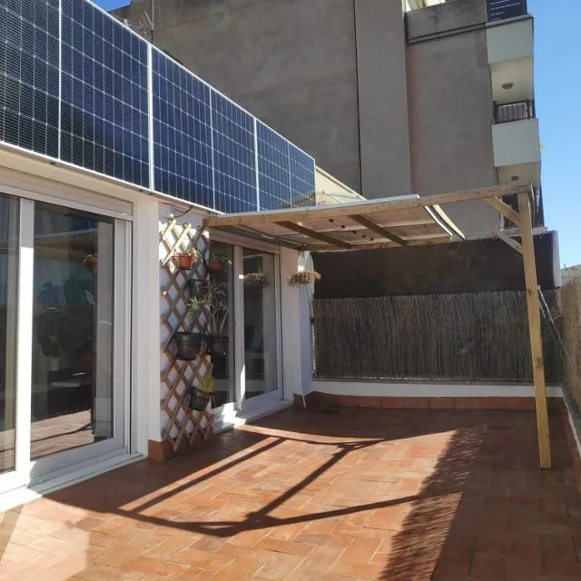 Instalación solar para ático