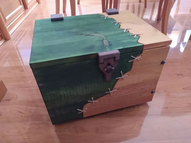 Cómo hacer una caja cosida