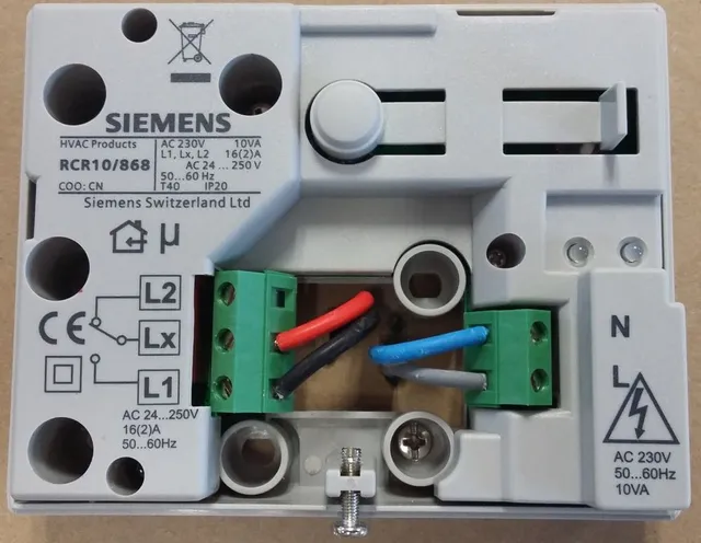 Conexión de un termostato Siemens a caldera